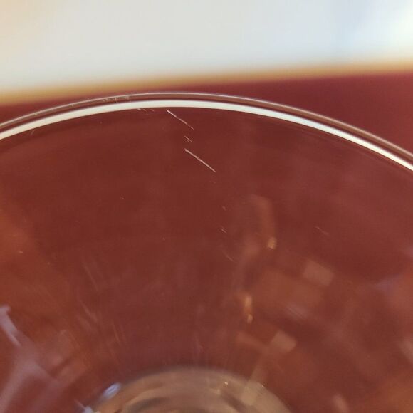 Libbey #37799 Vintage Clear Martini Glass With Zig Zag Z-Stem Mixed Drinks Glass - Picture 11 of 13